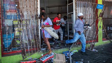 South African Riots Kill Five And Spur Cries Of Xenophobia The New York Times