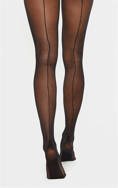 Collants Noirs À Couture PrettyLittleThing FR