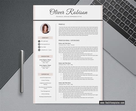 Applying for a job is probably not at the top of anyone's list of fun things to do. Editable CV Template for Job Application, Resume Format ...
