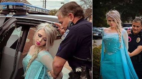 Illinois Cops Place Frozen Character In Pink Handcuffs As Temperatures