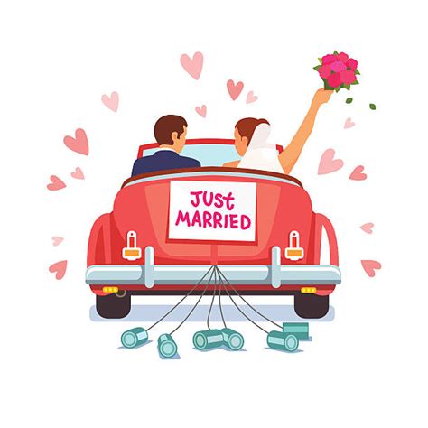 Just Married Illustrations Royalty Free Vector Graphics And Clip Art