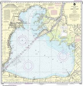 Noaa Nautical Chart 14850 Lake St Clair Great Lakes United