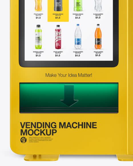 Download Vending Machine Mockup in Object Mockups on Yellow Images ...