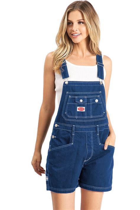short denim overalls for women