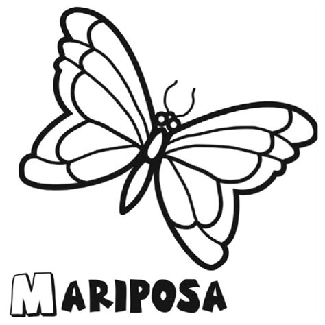 Imagenes Y Dibujos Para Colorear Dibujo De Mariposa Para Imprimir Y