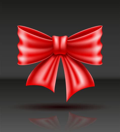 Red Bow Realistic Vector Illustration 509402 Vector Art At Vecteezy