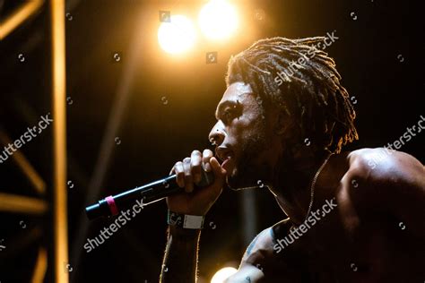 British Rapper Scarlxrd Performs During Their Editorial Stock Photo