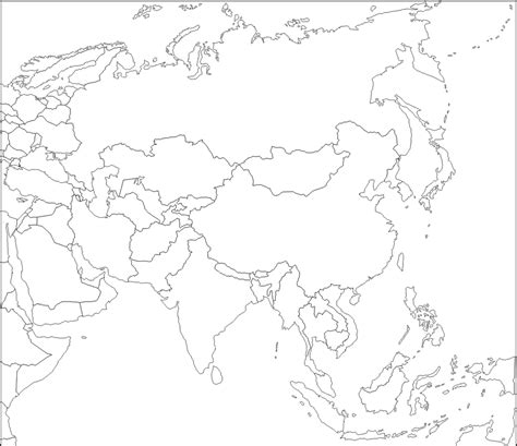 Imperialism In Asia Blank Map