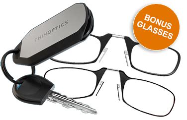 Keychain Case for your Reading Glasses | ThinOPTICS | Glasses, Reading glasses, Keychain