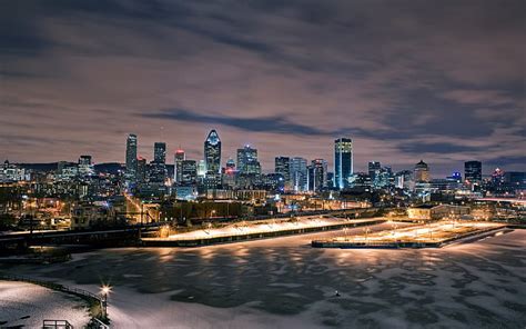 1080x2340px Free Download Hd Wallpaper Montreal At Night Canada