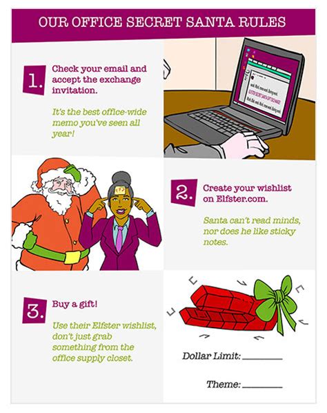 Free Office Secret Santa Rules Printable Elfster