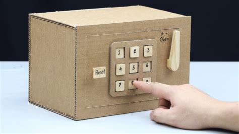 Maybe you would like to learn more about one of these? Build a Safe with Combination Number Lock from Cardboard - YouTube