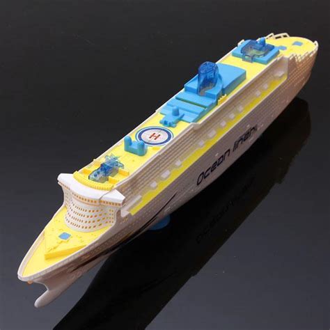 Flashing Led Lights Sound Ocean Liner Models Cruises Boat Electric Toys