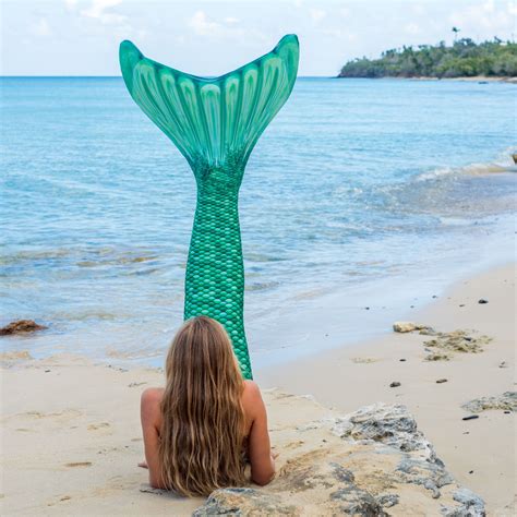 Celtic Green Mermaid Tail Fin Fun Mermaid Tails Realistic Mermaid