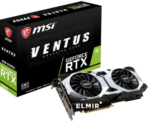 Видеокарта Msi Pci E Geforce Rtx2080 8gb Ddr6 Rtx 2080 Ventus 8g Oc