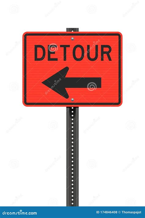 Detour Sign Vector Illustration 16490156
