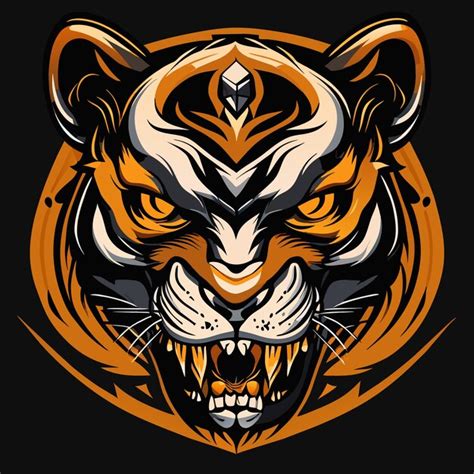 Premium Vector Isolated Tiger Skull Artwork