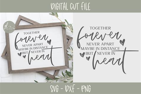 Together Forever Never Apart Svg Dxf And Png 235606 Svgs Design