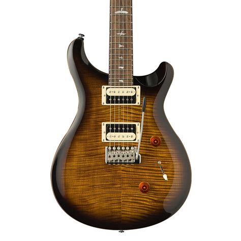 prs paul reed smith se custom 24 electric guitar black gold burst new model