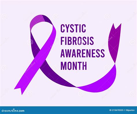 National Cystic Fibrosis Awareness Month Vector Web Banner For Social