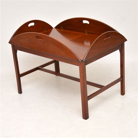 Antique Mahogany Butlers Tray Coffee Table Marylebone Antiques