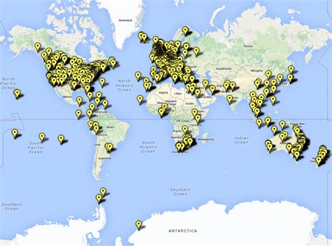 5000 Duck Map October 2015 The Little Yellow Duck Project
