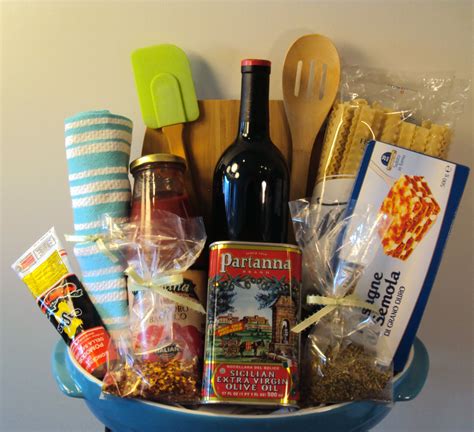 Add gourmet crackers and some of the finest cheeses to your meal, and top it all off with a savory bottle of wine and make this evening complete. Lasagna Dinner Specialty gift basket $119 This basket ...