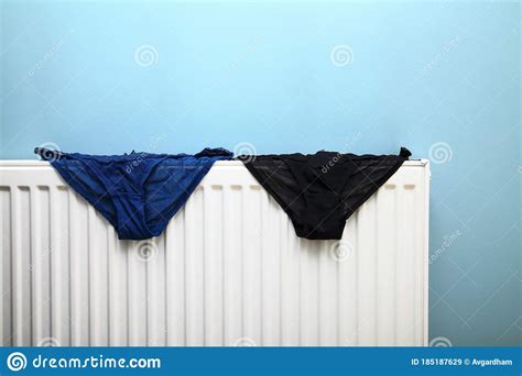 Ladies Underwear Drying On A Radiator Stock Image Image Of Drying