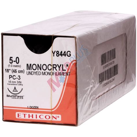 Ethicon Monocryl Poliglecaprone 25 Suture Precision Cosmetic