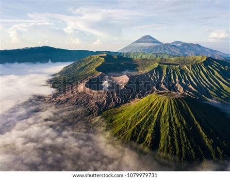 Aerial View Crater Mount Bromo During Stock Photo Edit Now 1079979731