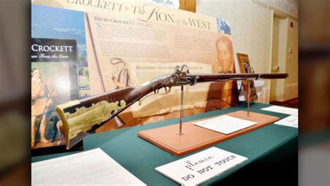 Davy Crocketts Historic Rifle To Go On Display At State Park
