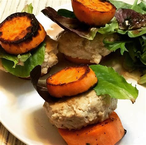 Made Turkey Burgers With Sweet Potato Buns One Of The More Creative
