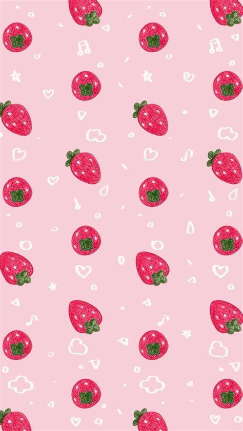 Cute Aesthetic Strawberry Wallpapers Wallpaper Cave