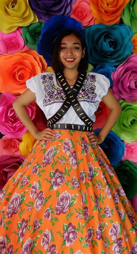 Mexican Skirt Only Day Of The Dead Revolutionary Adelita Etsy Traditional Mexican Dress