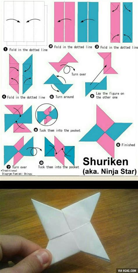 Ninjas Dont Wish Upon A Star They Throw Them Awesome Origami
