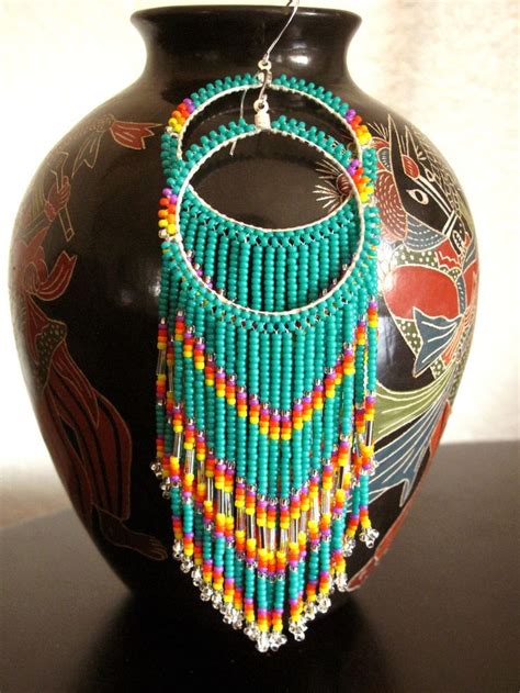 Pin By Ellen Bounds On NATIVE AMERICAN SEED BEADED EARINGS Seed Bead