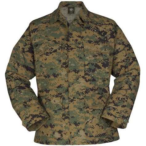 Propper Uniform Bdu Coat Army Mens Combat Work Uniform Digital Woodland