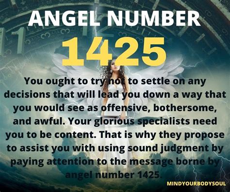 1425 Angel Number Meaning And Symbolism Mind Your Body Soul