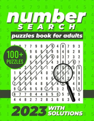 2023 Number Search Puzzles Book For Adults Number Search Puzzle Book