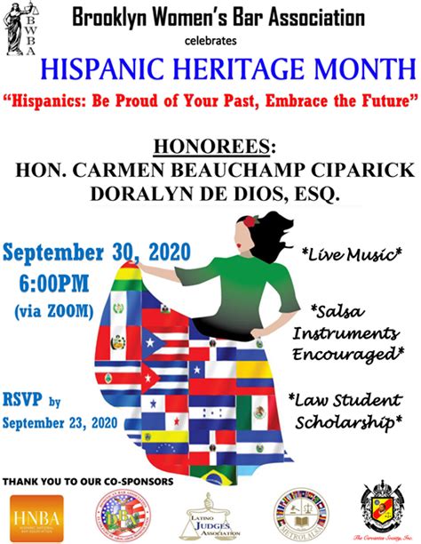 Hispanic Heritage Month Celebration Wed Sep 30 2020 At 0600 Pm