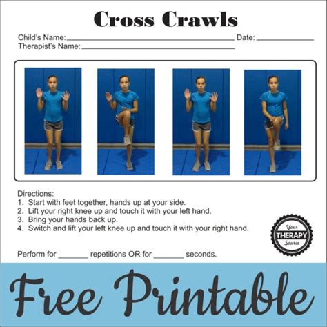 How To Do The Cross Crawl Exercise With Video Modeling Your Therapy