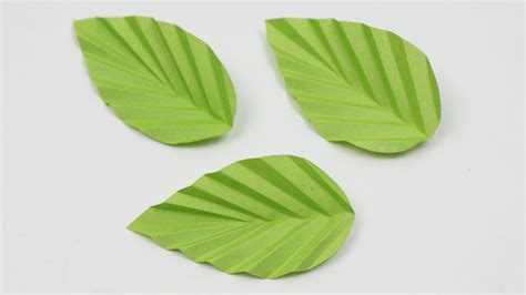 Paper Flower Leaves Shorts Diy Paper Leaf Youtube