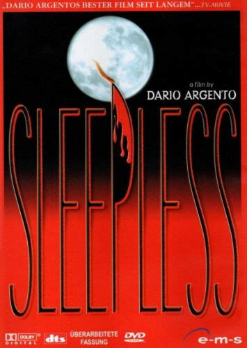 Dario Argentos Sleepless Überarbeitete Fassung Dvd Neu And Ovp