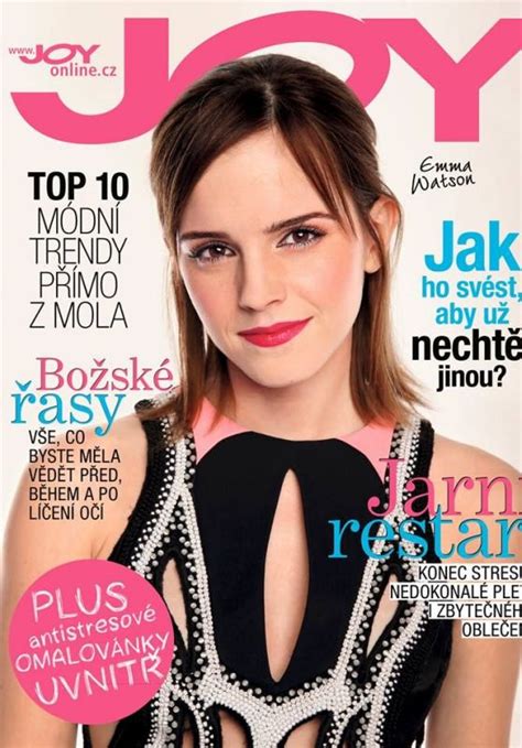 Emma Watson Joy Magazine Czech Republic April 2016 Cover Celebmafia