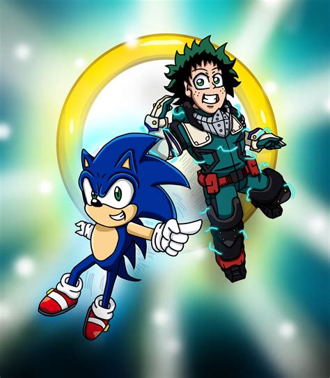 Sonic And Deku By Edcom02 On Deviantart