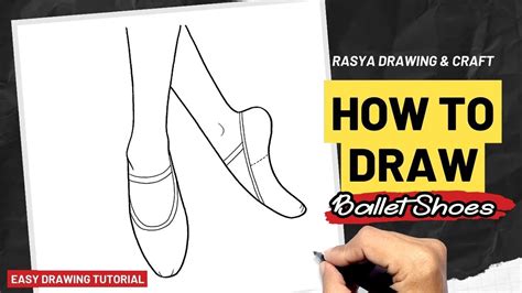 How To Draw Ballet Shoes Youtube