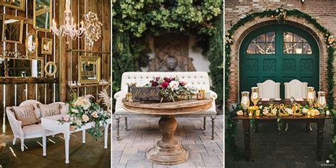 18 Vintage Wedding Sweetheart Table Decoration Ideas Emmalovesweddings