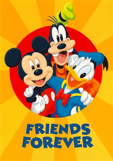 My Favorite Disney Postcards Mickey Goofy And Donald Friends Forever