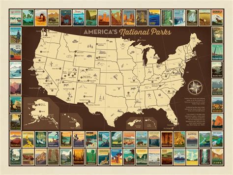 Printable List Of 63 National Parks