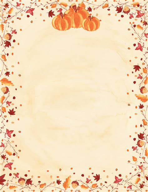 Free Printable Thanksgiving Border Paper Discover The Beauty Of